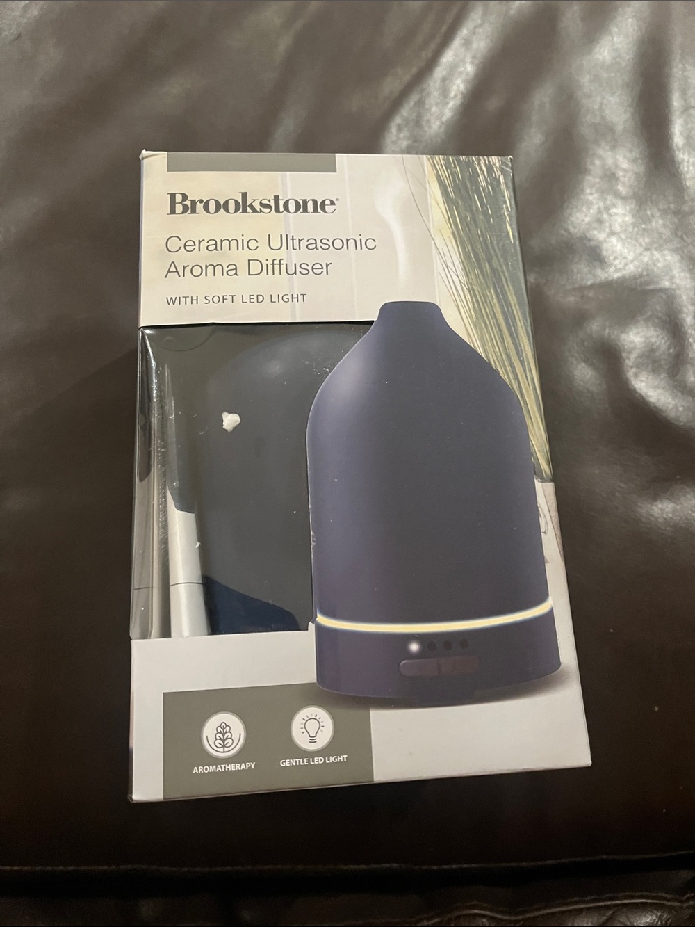 Brookstone Ceramic Ultrasonic Aroma Diffuser - Black